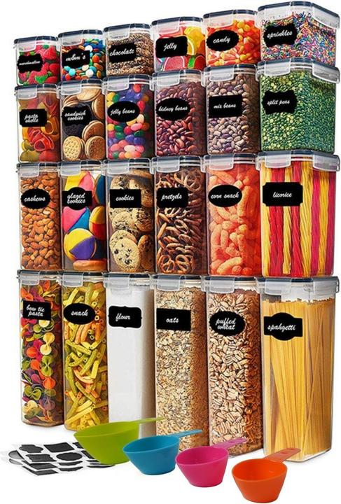 Hermex 24-teiliges Vorratsdosen-Set (6.80 l)