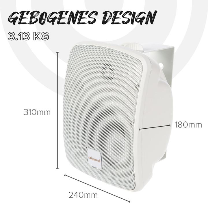Actual product image Artsound ASW65.2 W luidspreker Wit (Passive)