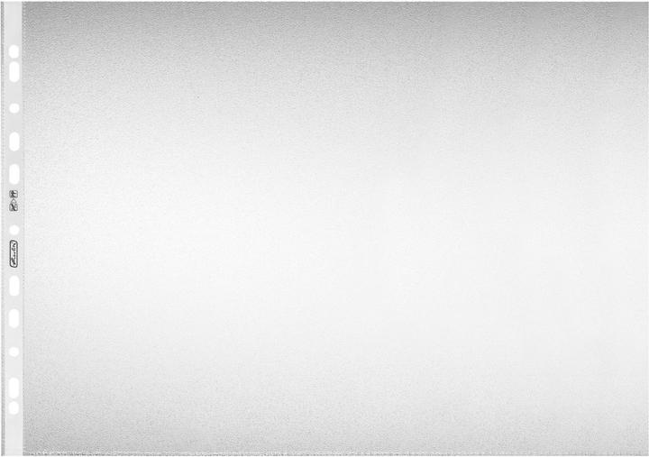 Image du produit Herlitz Pochette, DIN A3 paysage, grainée, 0,08 mm en film PP, perforation européenne, indélébile (A3, 10 x)