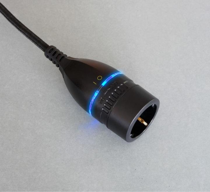 Actual product image Brennenstuhl Extension cable textile cable bw/sw (3 m, CEE 7/3)