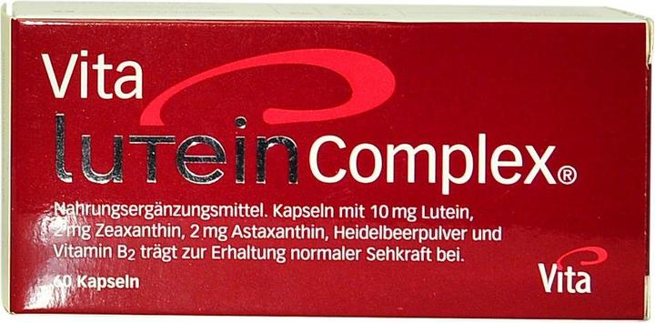 Produktbild Vita Lutein Complex mit Lutein  Astaxanthin  Heidelbeerpulver (60 Stück, Pulver, Kapseln, 174 g)