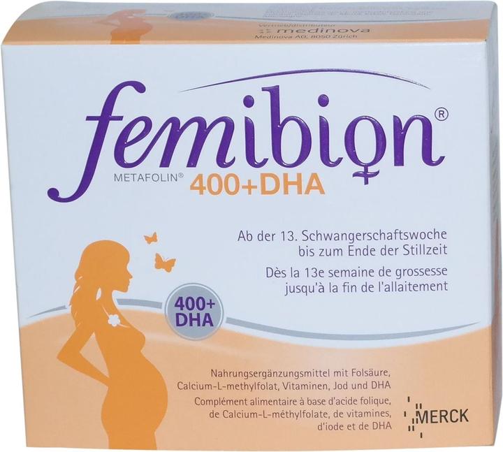 Actual product image Femibion 400+Dha (120 Piece, Pills, 128 g)