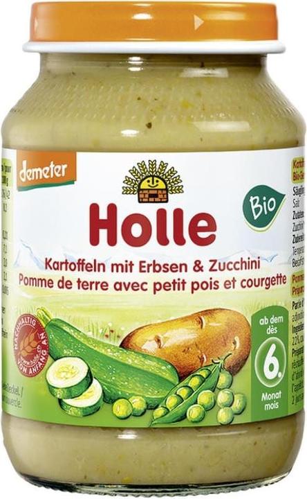 Produktbild Holle Kartoffeln mit Erbsen & Zucchini Gemüsegläschen Bio (190 g)