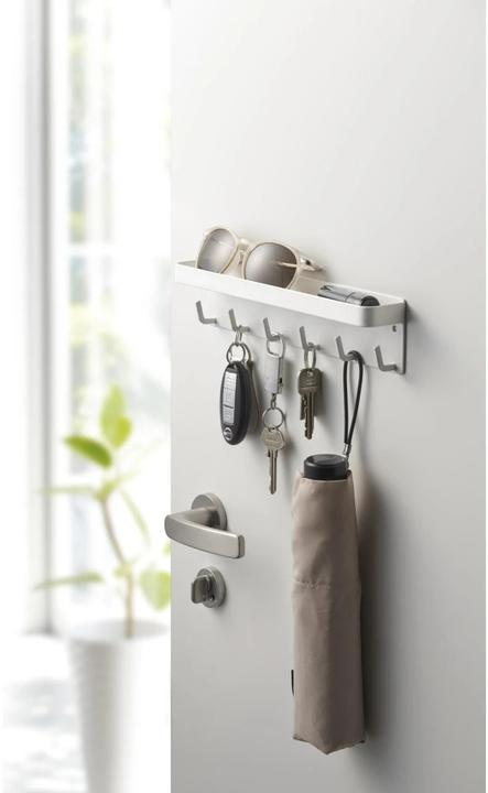 Actual product image Yamazaki Magnetic key rack with SMART shelf