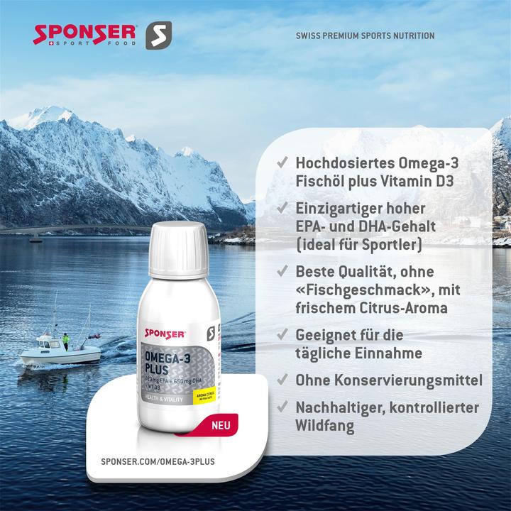 Actual product image Sponser Omega-3 Plus (1 Piece, Liquid, 180.26 g)