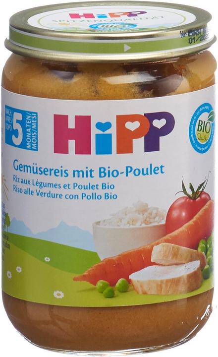 Produktbild Hipp Gemüsereis mit Bio-Poulet (190 g)