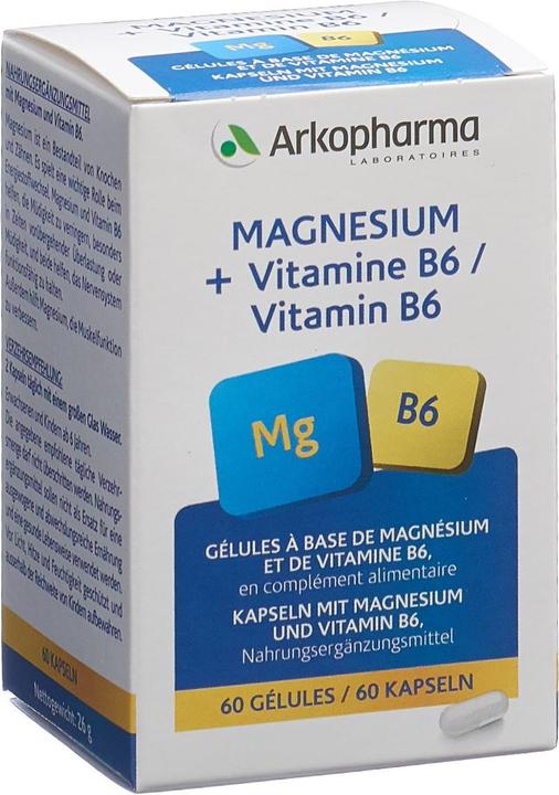Arkopharma Magnesium Vitamin B6 (60 Stück, Kapseln, 49 g)