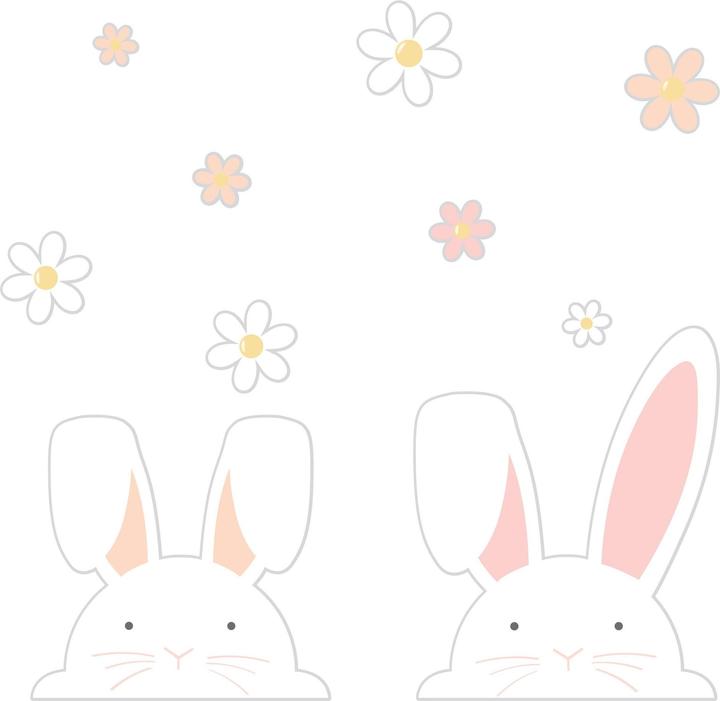 Ginger Ray Aufkleber - Hase (12St.) (12 x)