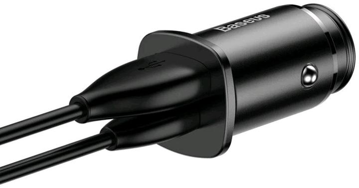 Image du produit Baseus Chargeur de voiture métallique carré USB/TypeC (30W)