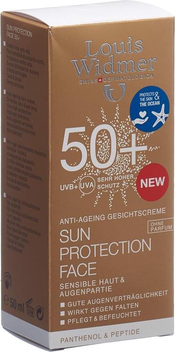 Actual product image Louis Widmer Sun Protection Face (Sun cream face, SPF 50+, 50 ml, 74 g)