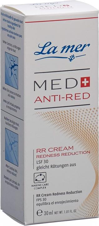 La Mer Med+ Anti-Red RR Cream Redness Reduction ohne Parfum (30 ml, 24h Creme, SPF 30)