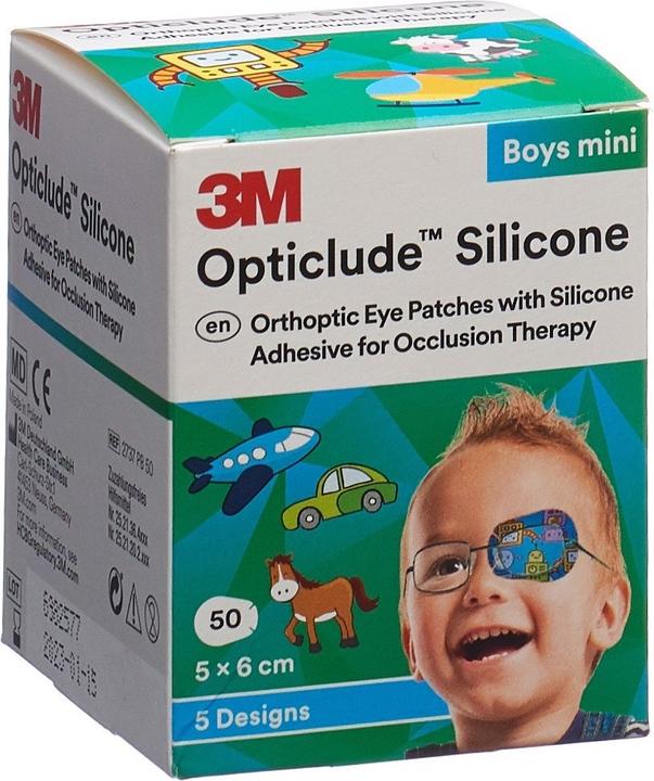 3M Silicone Augenverband 5x6cm Mini Boys (50 x)