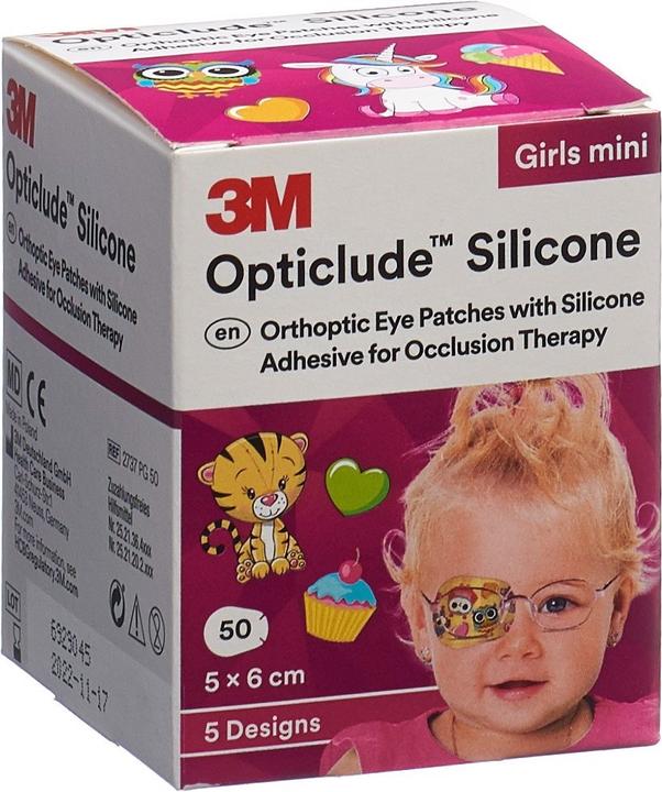 3M Silicone Augenverband 5x6cm Mini Girls (50 x)