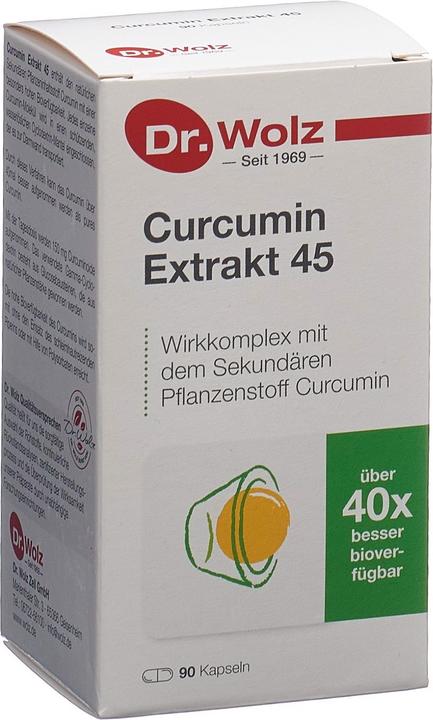 Dr. Wolz Curcumin Extrakt 45 Kapsel (90 Stück, Kapseln, 162 g)