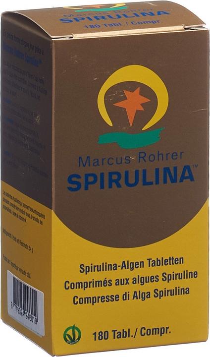 Actual product image Marcus Rohrer Spirulina Spirulina Tablette (180 Piece, Pills, 211 g)