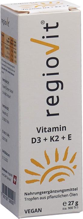 Regiovit Activate Vitamin D3 + K2 + E Tropfen (1 Stück, Tropfen, 85 g)