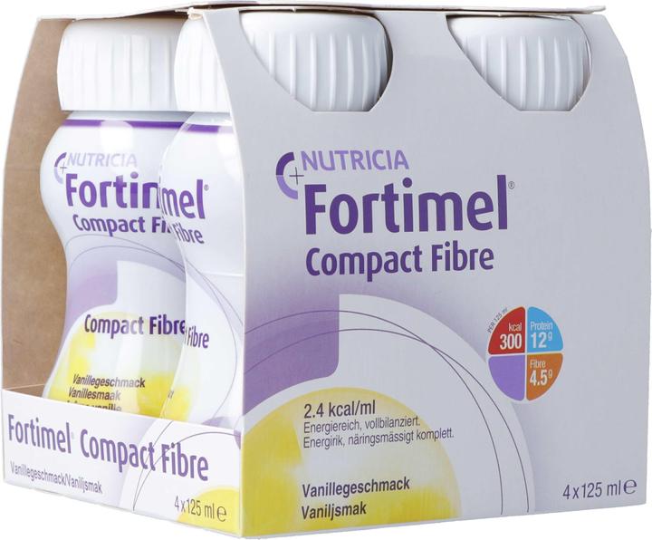 Produktbild Fortimel Compact Fibre Vanille (Vanille, 4 Stk., 646 g)
