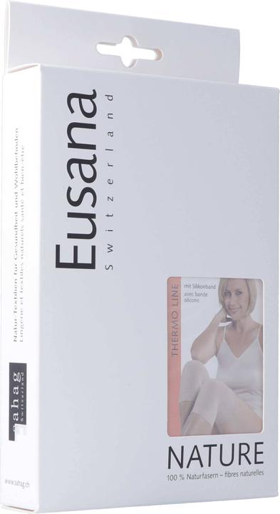 Eusana Knie-und Ellbogenwärmer anatomisch XL beige mit Silikonhaftband (XL)