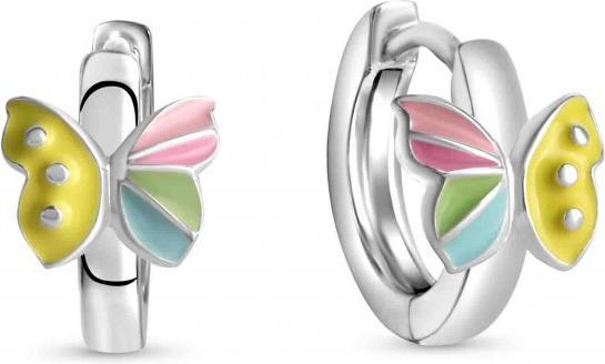 Passion Creolen aus Silber - Schmetterling (MAT BIJOU, COU BIJOU)