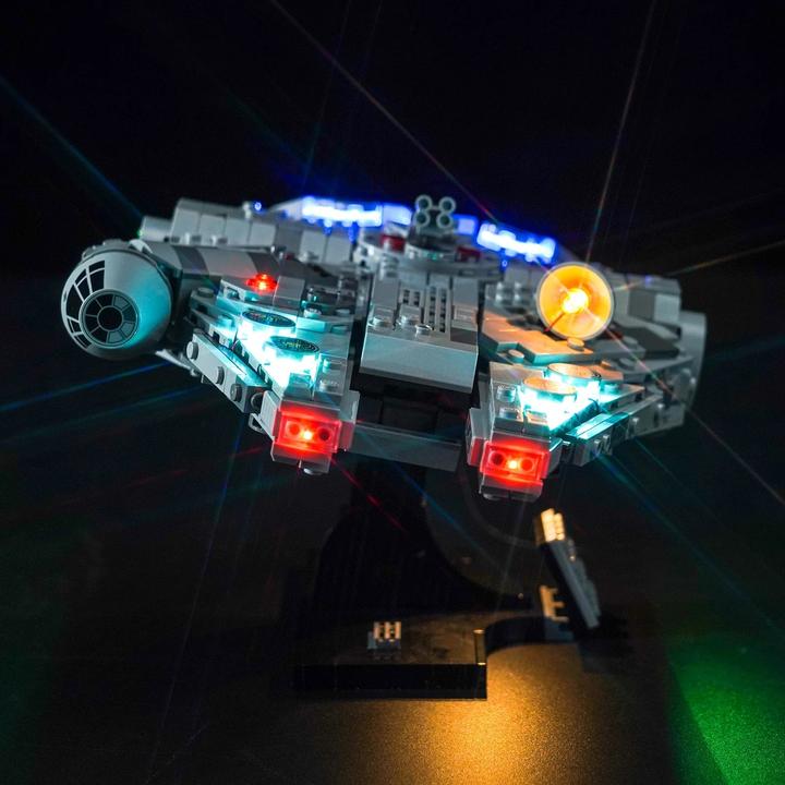 Actual product image BrickBling LED light set for LEGO Star Wars: Millennium Falcon (75375) incl. remote control