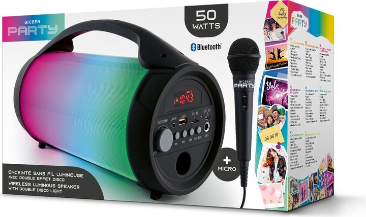 Immagine prodotto Bigben Altoparlante Bluetooth Audio Party Lite (8 h, Batteria ricaricabile)
