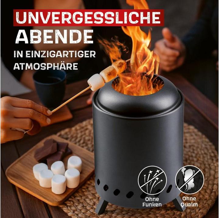 Produktbild Landmann Rauchfreie Feuerschale für Garten & Camping (18 cm)