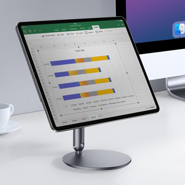 Productafbeelding Wiwu Other - Portable and Adjustable Tablet Stand ZM310 for iPad Air 13" 2024/Pro 12,9"