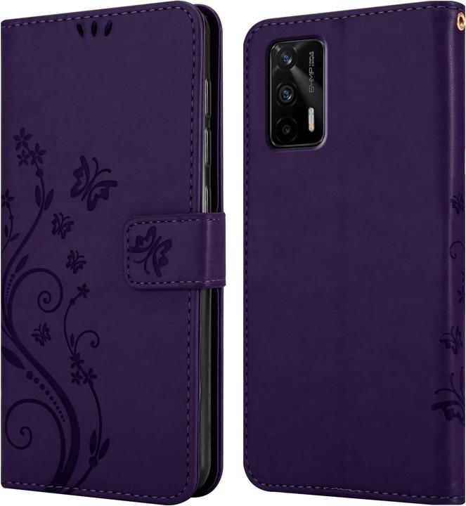 Actual product image Cadorabo Flower Book Case for Realme GT / GT Neo 2T / Q3 PRO (Realme GT Neo 2T, Realme Q3 Pro 5G)