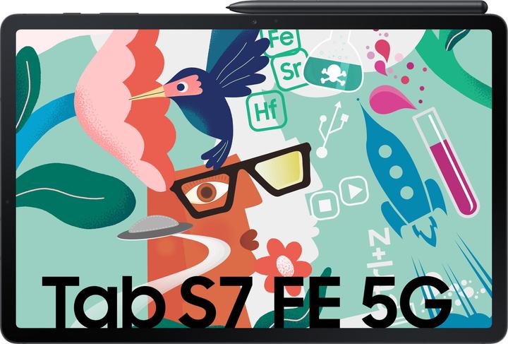 Actual product image Samsung Galaxy Tab S7 FE (5G, 12.40", 64 GB, Mystic Black)