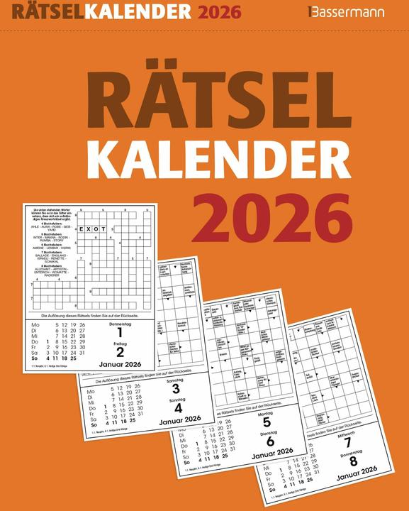 Rätselkalender 2026. Der beliebte Abreisskalender für alle Rätselfreunde (Harter Einband, Deutsch)