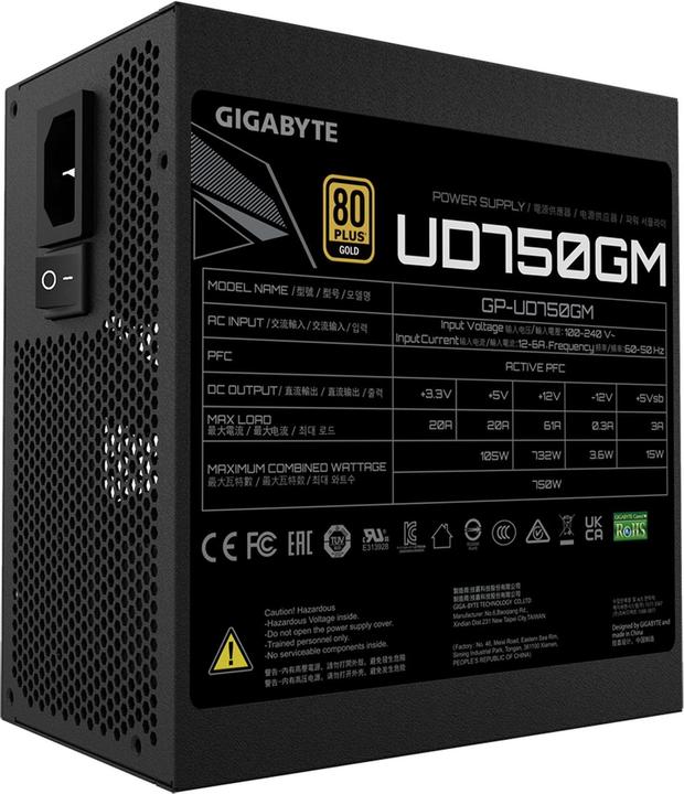 Produktbild Gigabyte GP-UD750GM (750 W)