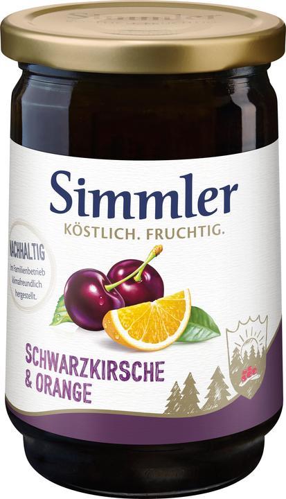 Produktbild Simmler Schwarzkirsche & Orange-Konfitüre Extra (450 g)