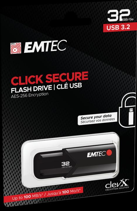 Actual product image Emtec B120 Click Secure (32 GB, USB-A)