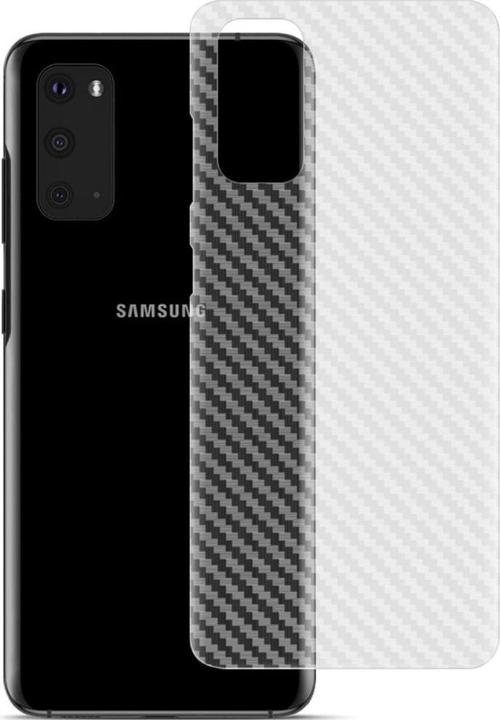 Actual product image Imak Galaxy S20 - PVC back protection film carbon look (1 Piece, Samsung Galaxy S20)