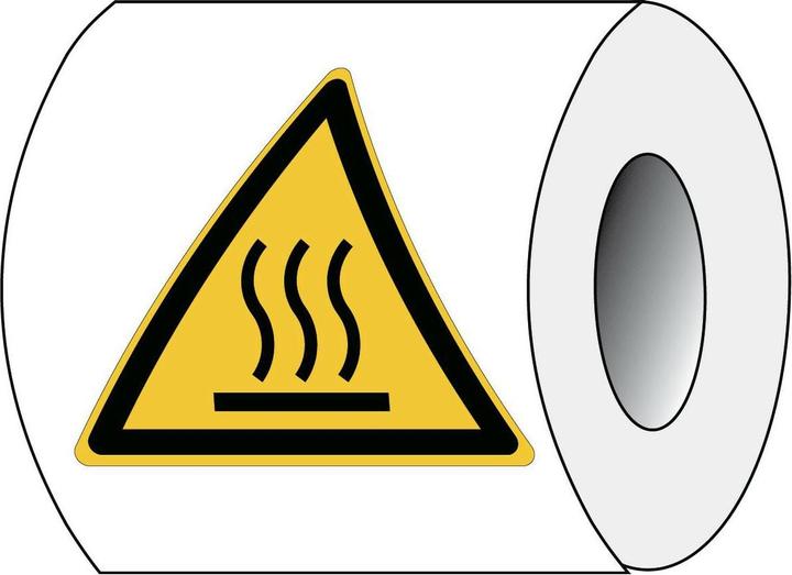 Immagine prodotto Brady ISO 7010 PIC W017 B-7541 ISO Etichettatura di sicurezza - Avviso di superficie calda Lam