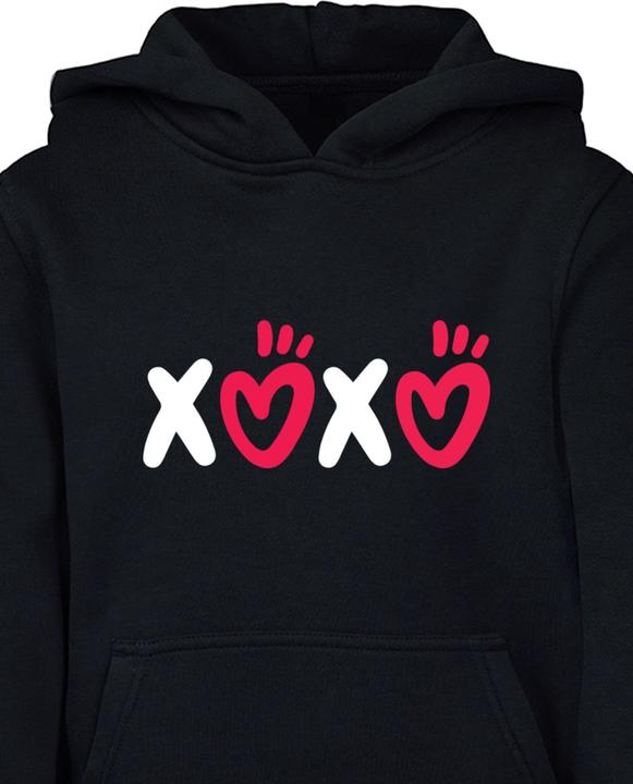 Immagine prodotto Merchcode San Valentino - Felpa con cappuccio XOXO Basic - 174589 (158, 164)