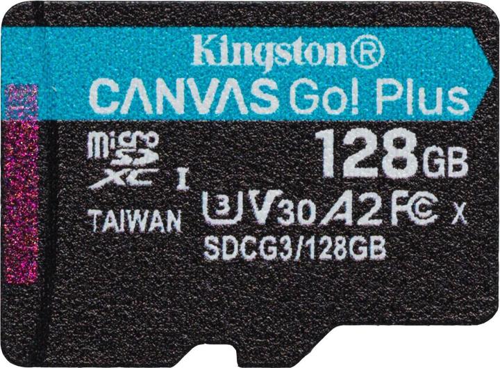 Image du produit Kingston Canvas Go Plus (128 Go, microSDXC, U3, UHS-I)