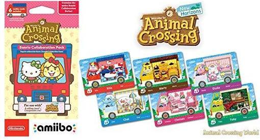Image du produit Nintendo cartes amiibo 6 pcs. Animal Crossing New Leaf + Sanrio (3DS, Wii U, Switch)