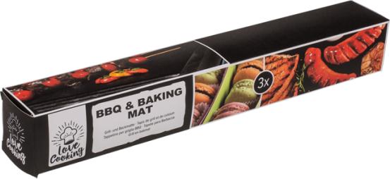 Image du produit Out of the blue Tapis de cuisson et de barbecue, réutilisable, lot de 3 (40 x 33 cm)