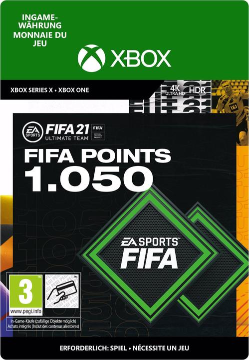 Produktbild Microsoft FIFA 21 Ultimate Team 1050 Points