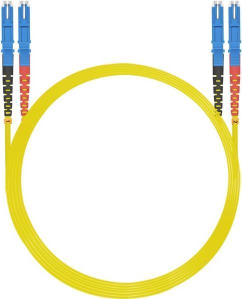 Actual product image Helos Fibre optic E2000 patch cable (CAT6e, 5 m)