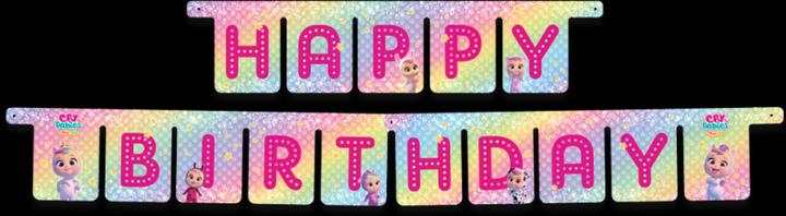 Produktbild Been Smile Cry Babies Happy Birthday Girlande