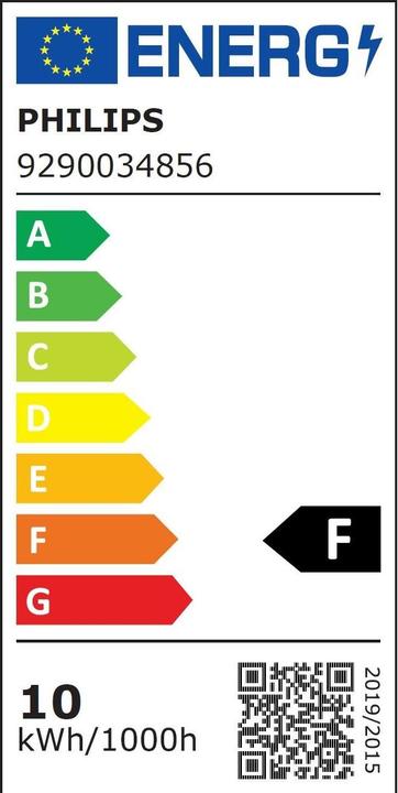 Energy Label Philips Master (E27, 9.50 W, 820 lm, 1 x, F)
