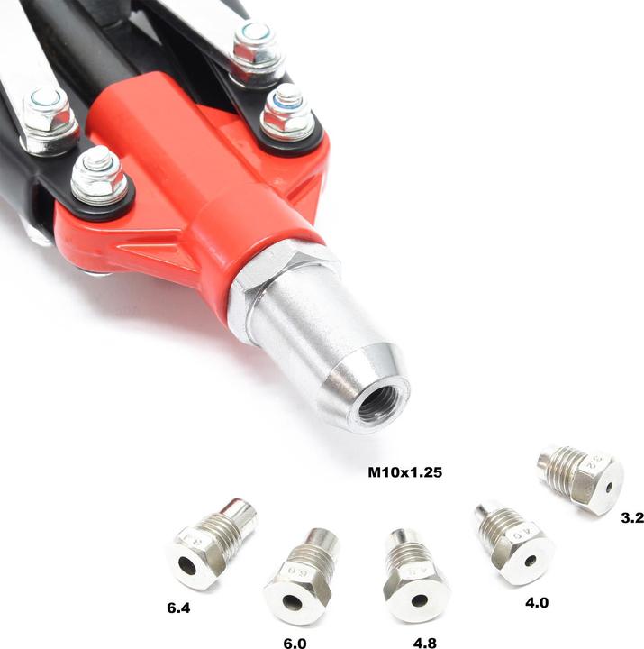 Image du produit Wiltec Pince à rivet aveugle Pince à levier 150 pièces Aluminium Rivets borgnes (450 mm)