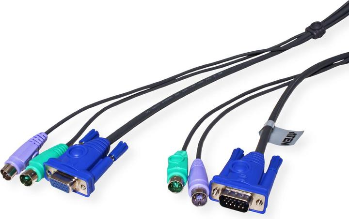 Produktbild Aten 2L-5003P/C Tastatur- / Video- / Maus- (KVM-) Kabel