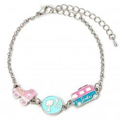 Carat BARBIE - Bracelet en Chaine - Silhouette, Skate & Camping-Car