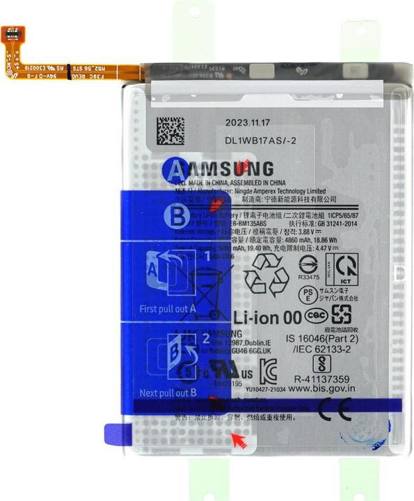 Actual product image Samsung Battery EB-BM135ABS SM-A136/SM-M135 Galaxy M13/A13 5G GH82-29136A
