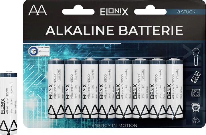 Actual product image Lipo Battery 8-pack AA (8 pcs., AA)