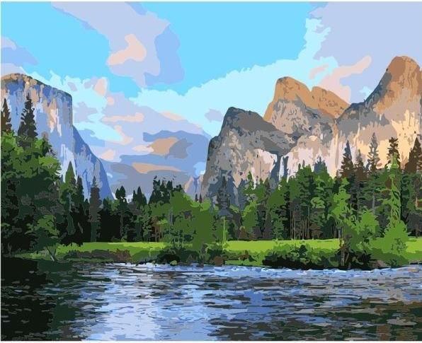 NoName Malen nach Zahlen - 40x50cm Nationalpark