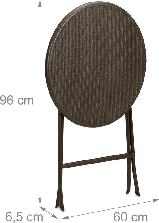 Image du produit Relaxdays Table-de-jardin (60 cm)
